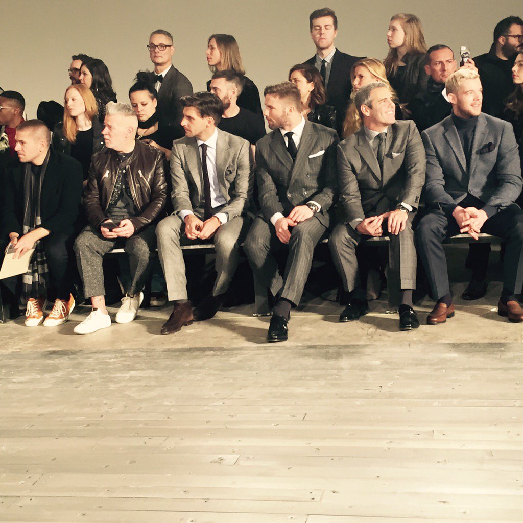 The front-row gang here at Joseph Abboud. | NYT Fashion | Scoopnest