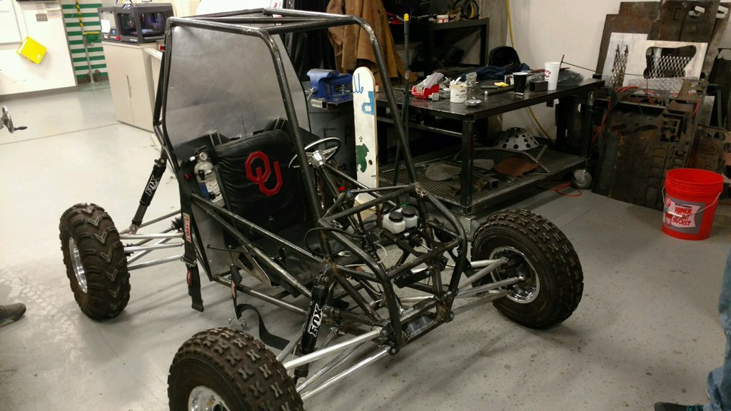 SoonerOffroad's tweet photo. Powertrain, brakes, steering, shifting, and lights operational as of Feb. 1st. She's ready to go out for a spin! https://t.co/X0fXyHYXeu