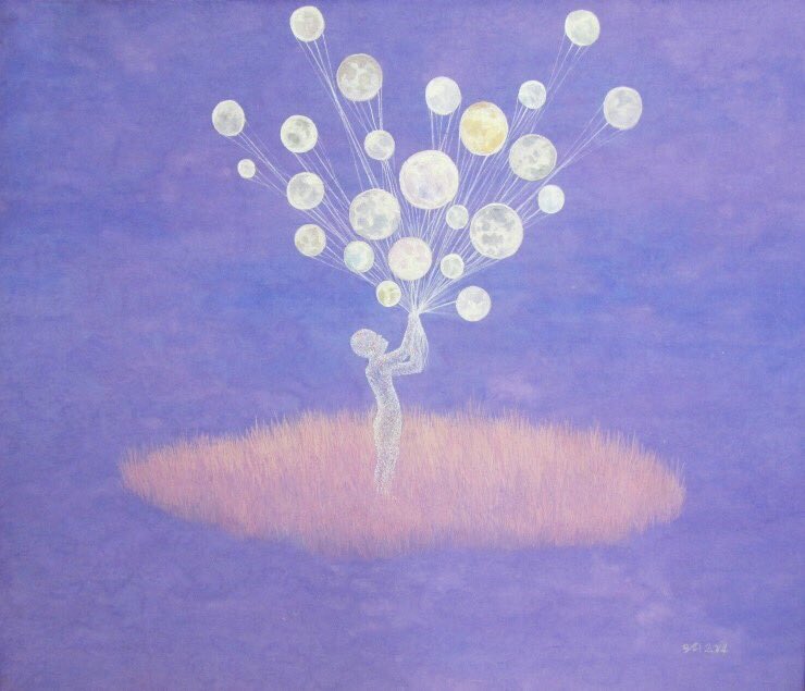 arist_ari's tweet photo. Moon child
#art #artwork #artist #arikwon #gallery #painting #fineart #koreanpainting #dreamy #fantasy#contemporary https://t.co/8UgnnnD2vj
