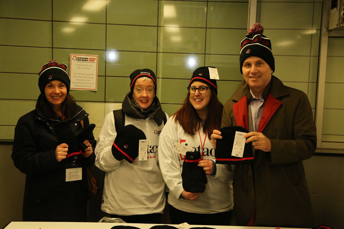 JoshColle's tweet photo. Pick up your touque today at #TTC stations @RaisingTheRoof #ToqueTuesday @MettleUnited @intactinsurance https://t.co/JWgUf1xd6o
