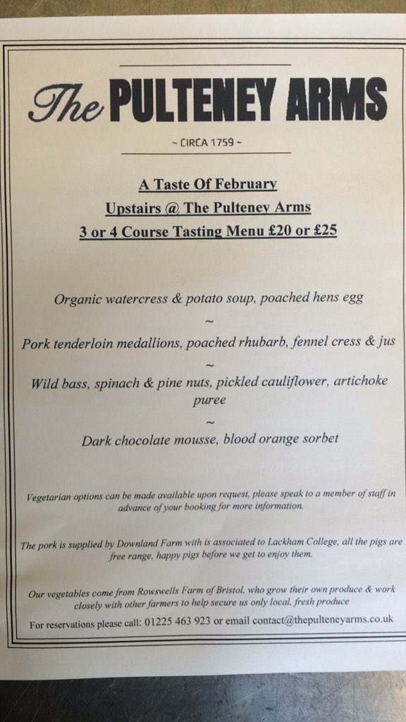 ThePulteneyArms's tweet photo. This months #tasting #menu here thanks to @ChefBrookman #meat #fish #vegetables #chocolate #fruit we've got it all https://t.co/uzQGDoWbPW