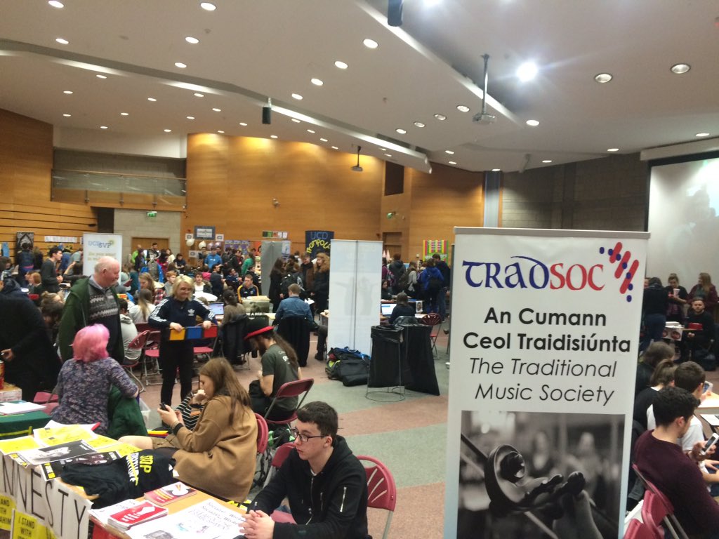 UCDstudents's tweet photo. Time to hit astra hall for #refreshersday your chance to get involved! All clubs and societies are on display https://t.co/CrZBMDdcP0