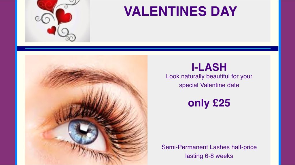 onlinebeauty's tweet photo. Beauty at No20a #WestLothian
#Valentines 2016 #ilashes looking naturally beautiful for your special day  only £25 https://t.co/A5Bj4nlPBD