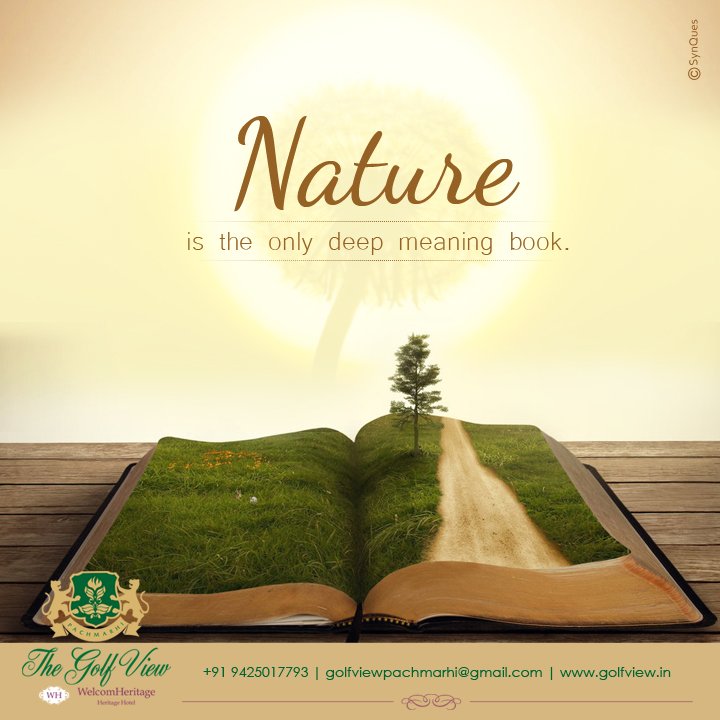 WelcomHeritage Golf View on Twitter: "#Nature is #deep #meaning book............. https://t.co/sK2LyrKUes" / Twitter