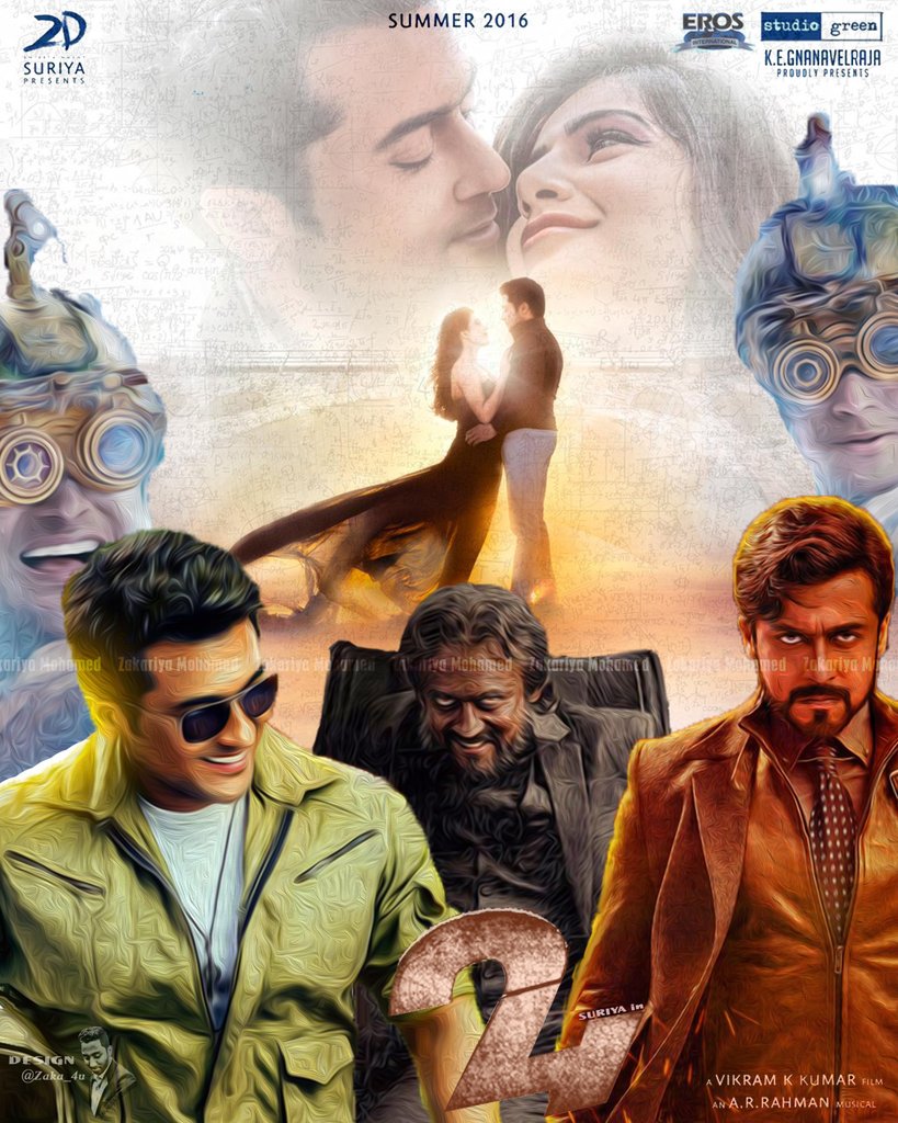 imzakariya's tweet image. Second Poster Design for #24TheMovie |PostersAllInOne| #Suriya @Suriya_offl @Samanthaprabhu2