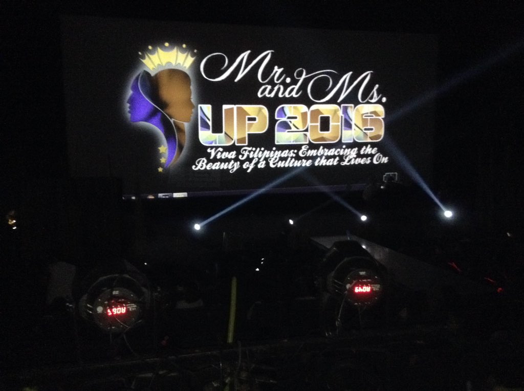 MRandMS_UP's tweet photo. The most awaited event of the year is happening now! #MMUP2016 #VivaFilipinas https://t.co/GKPyRq0Ikw