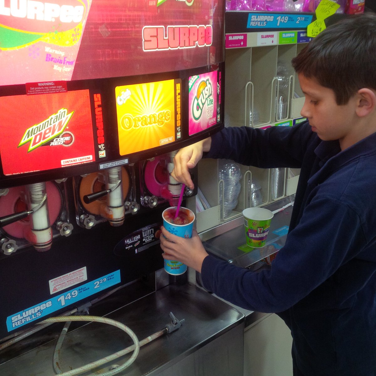 thommcauliffe's tweet photo. Finally! Omnipod is live!
1st on his list of treats: A Dr Pepper Slurpee!
#T1D #Type1Diabetes https://t.co/LZ49PCKeQf