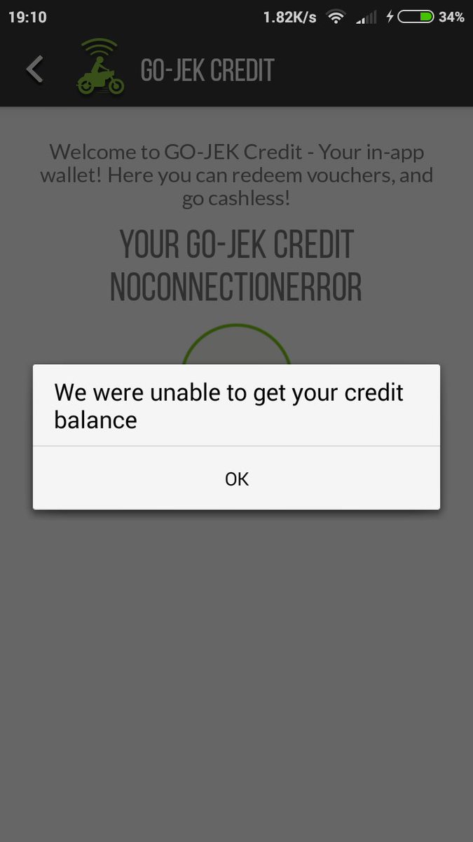 semangat_ndes's tweet photo. @gojekindonesia ini kenapa jek? Padahal saya masih punya duit di situ hehehe kok gbs pake credit https://t.co/OQBNw94vTR