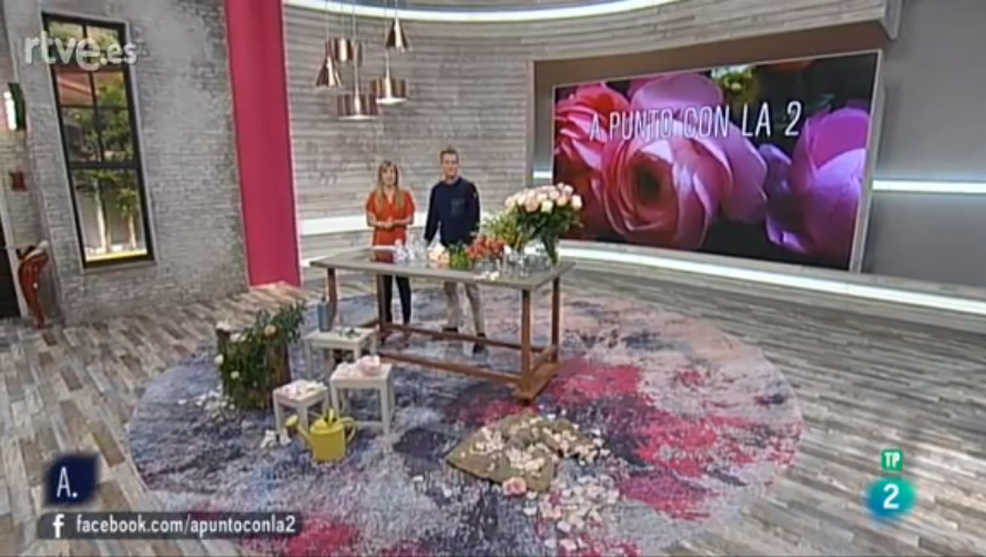 la2_tve's tweet photo. .@apuntoconLa2 con  #PatrickFransen y flores temporada y @inesurquijo prepara centro rosas https://t.co/RQ0O1BOlyp https://t.co/RWWxtzv0ep