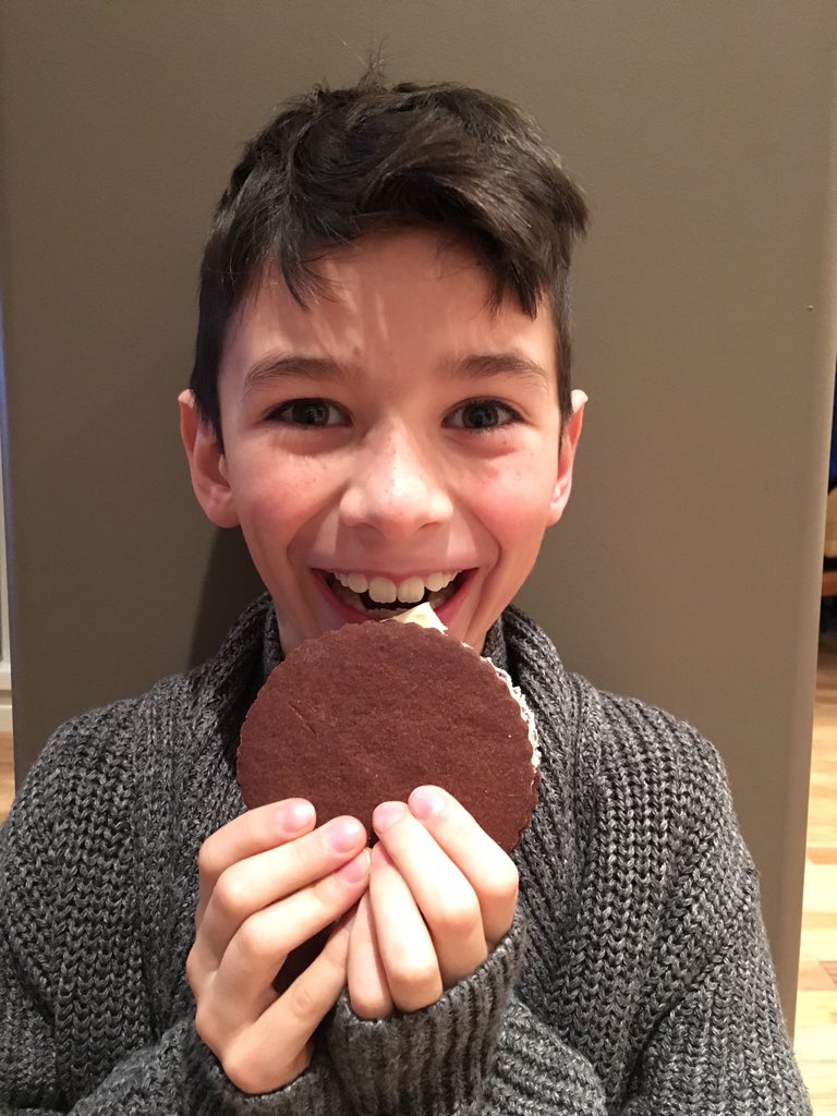 niclittle_yyc's tweet photo. My boy was just a little excited when I gave him his 'Oreo' from @AlfornoBakery #YYCHappyProject https://t.co/WzVPdwJavy