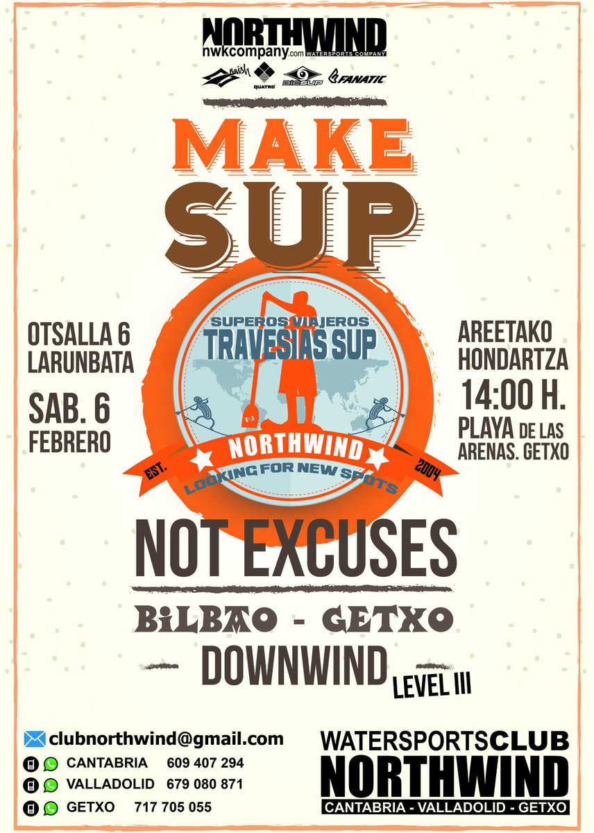 northwindnwk's tweet photo. #sup #paddlesurf este sábado desde #bilbao hasta #getxo #downwind @clubnorthwind @NorthwindGetxo Tb desde #rontegui https://t.co/FWBN6P7Sca
