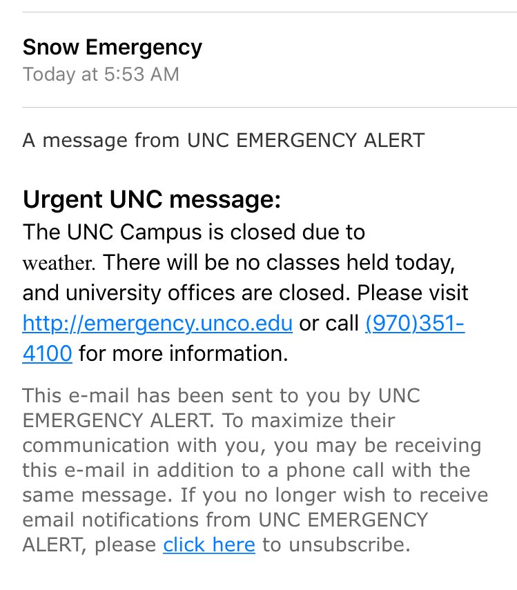 UNC CLOSED! RT to save a life