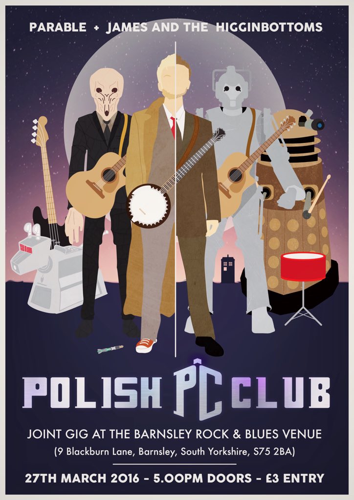 OfficialParable's tweet image. We're gigging with our good friends @JAndTheHigs March 27th at the Polish club. Doors - 5pm, £3 entry.