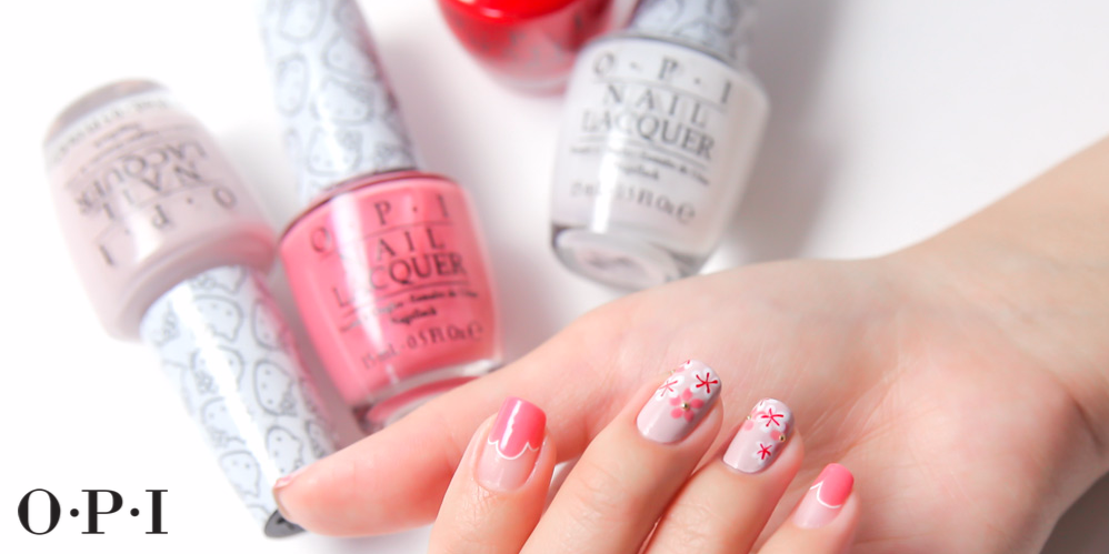OPI_PRODUCTS's tweet photo. Say #HelloCherryBlossoms! Exclusive #HelloKittybyOPI shades available in Southeast Asia, China, Japan, Aus &amp; NZ. https://t.co/z5ad4WJeH8