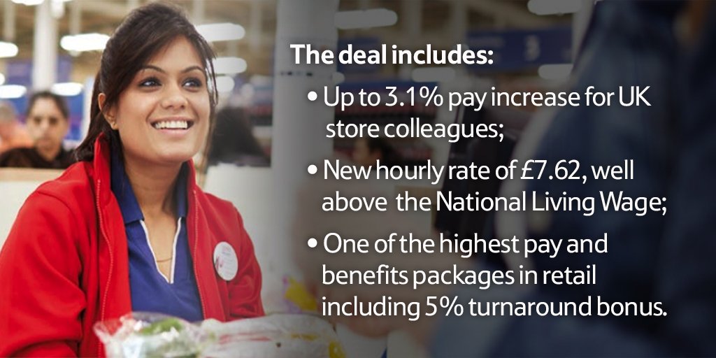 We’ve announced an increase in pay of up to 3.1% for UK store colleagues. See details here: tescoplc.com/index.asp?page…