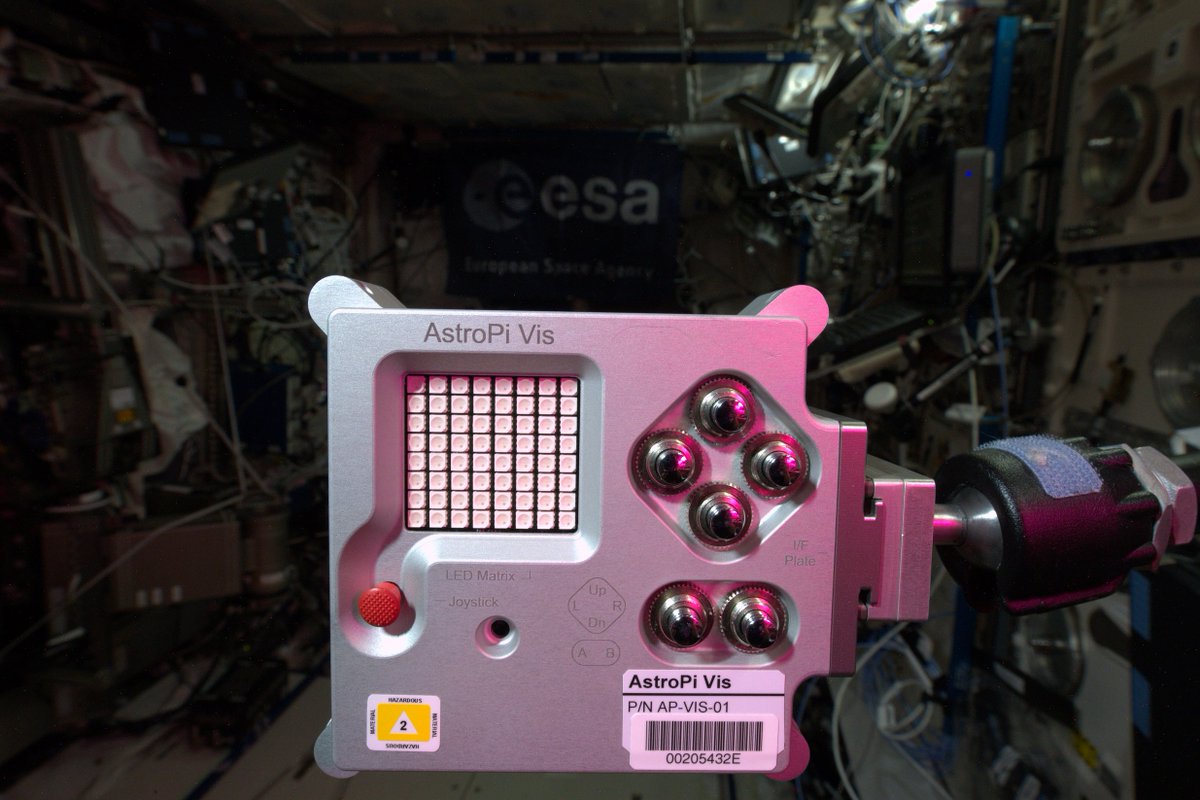 Turning on @astro_pi in Columbus space laboratory today, standby for switch on. #Principia