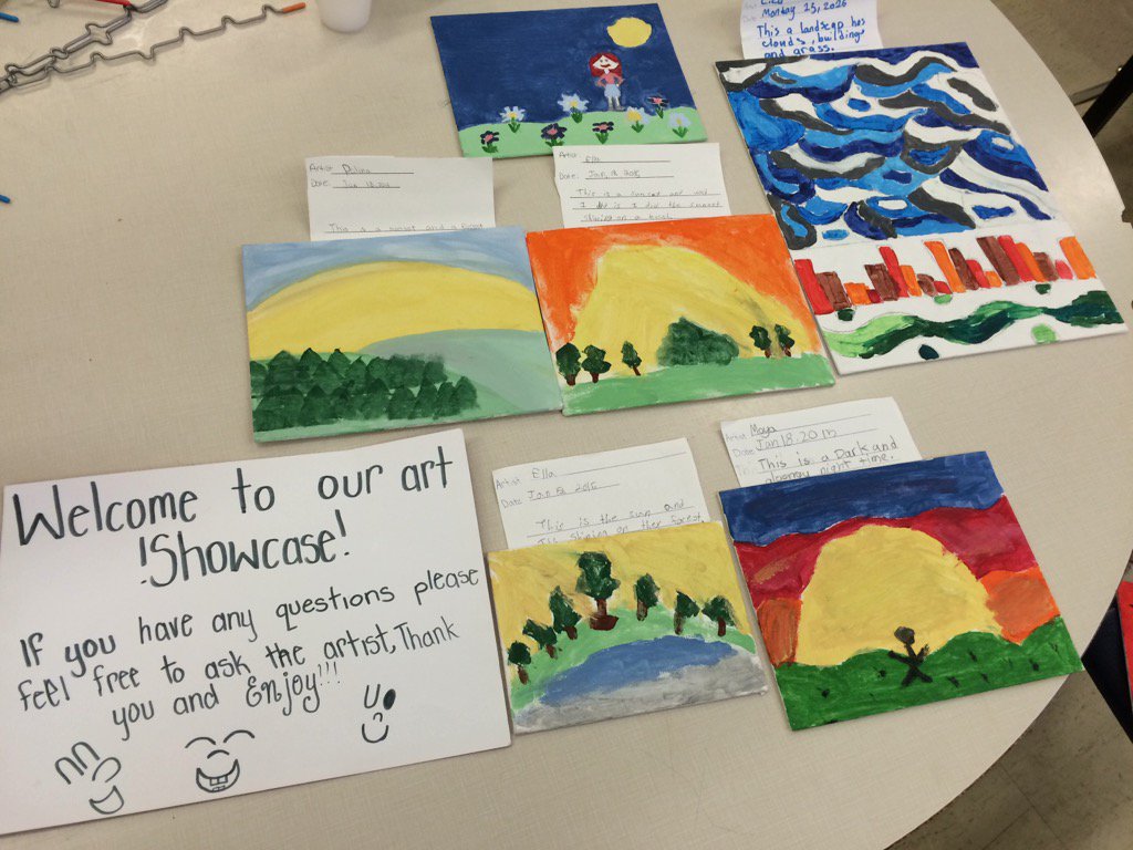 CMelissafc's tweet photo. Artists in the classroom #VanGogh #inspired #fortheloveofteaching #fortheloveoflearning @yrdsb @tdsb @redmapleps1 https://t.co/VsiXQvIdLf