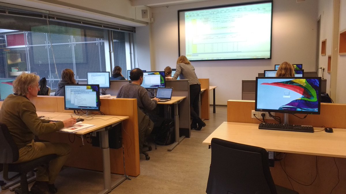 Concentration during the Multilevel with HLM course. Interested in #multilevelanalysis? ow.ly/XQlac