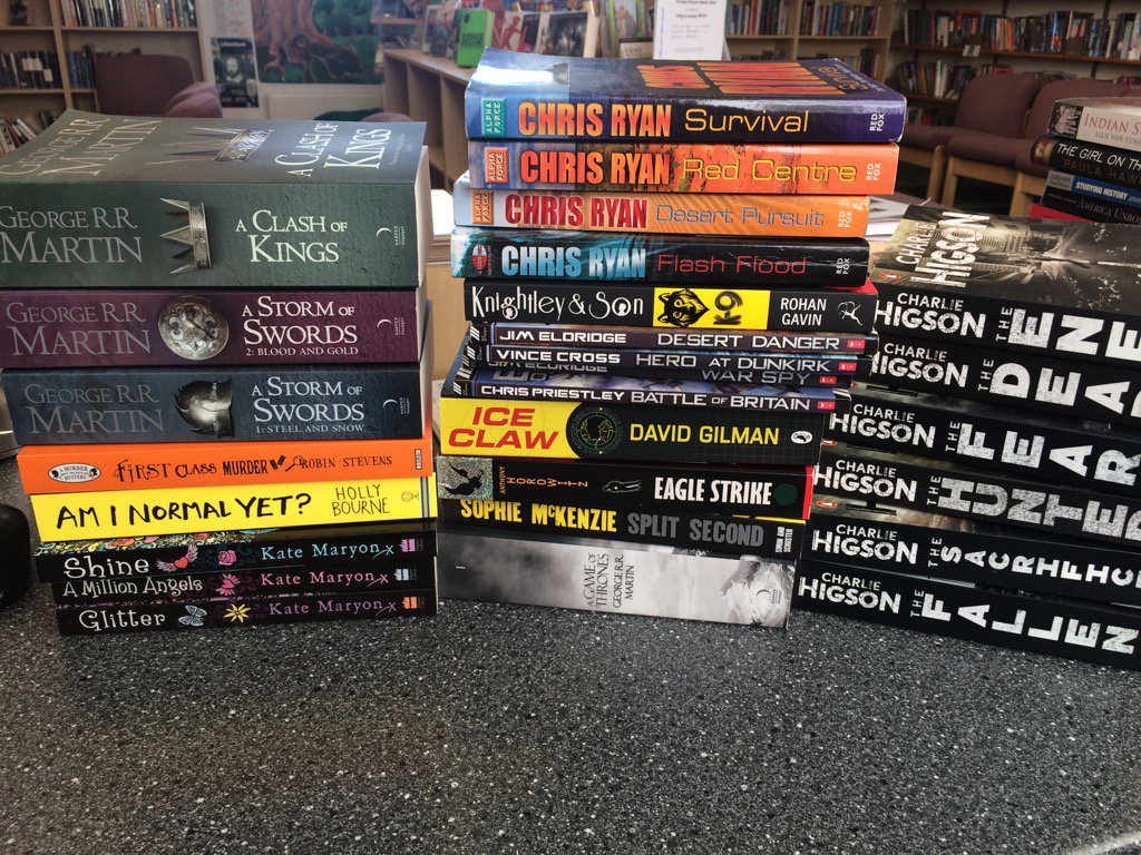 SWBGSLRC's tweet image. A variety of new and donated books have been added to our library's stock!