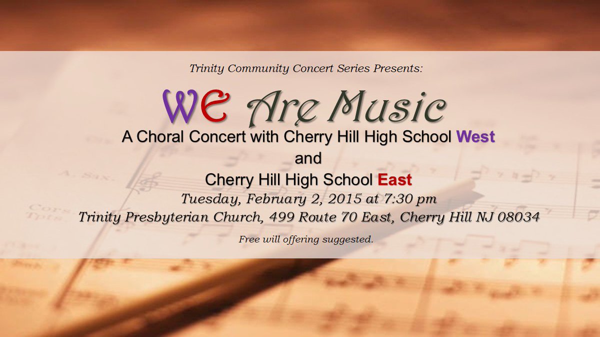 ChpsTweets's tweet photo. 143 beautiful voices from 10 West &amp; East singing groups in concert tonight 2/2 @ 7:30pm Trinity Presbyterian Church! https://t.co/QRThz0e93L