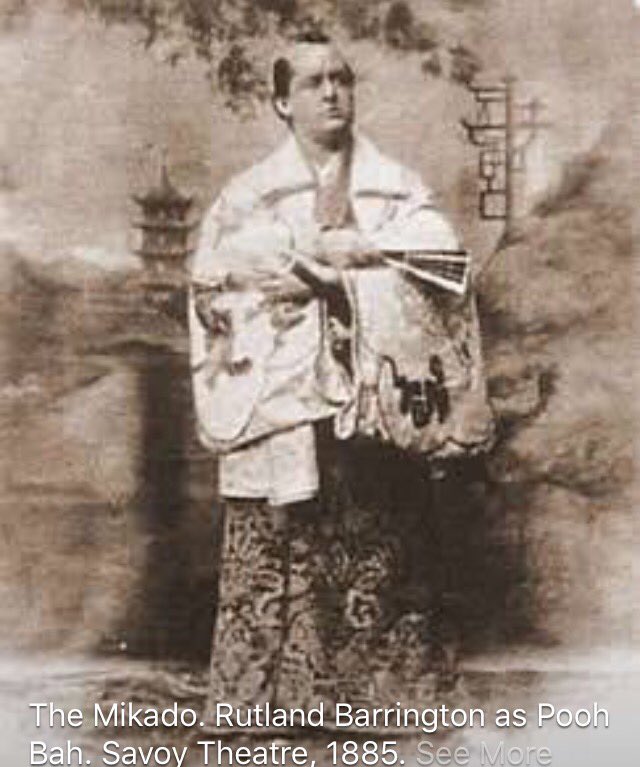DOylyCarteOpera's tweet image. The Mikado. Rutland Barrington as Pooh Bah. 1885. @SavoyTheatreLdn @ScottishOpera
