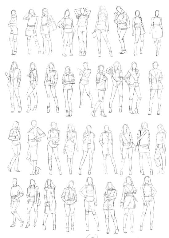 bumskee on Twitter: "Figure & clothing studies... https://t.co
