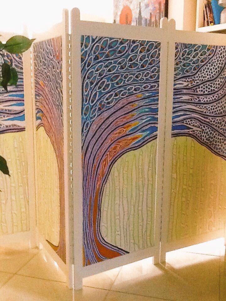 Screen .... can be seen at The Old Market House Arts Centre Dungarvan...Trisha La Comber
