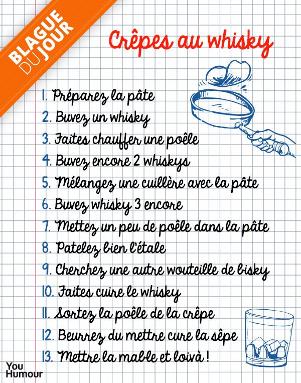 youhumour's tweet image. Notre #recette pour la #chandeleur ! 😂😂
#crèpes #whisky #bourré