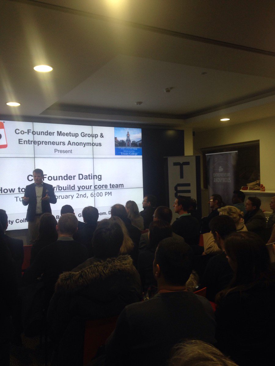 testrinity's tweet photo. Ian Lucey speaking about how to build your core team #TESTrinity #startup #entrepreneurship https://t.co/MHBqpCx2M2