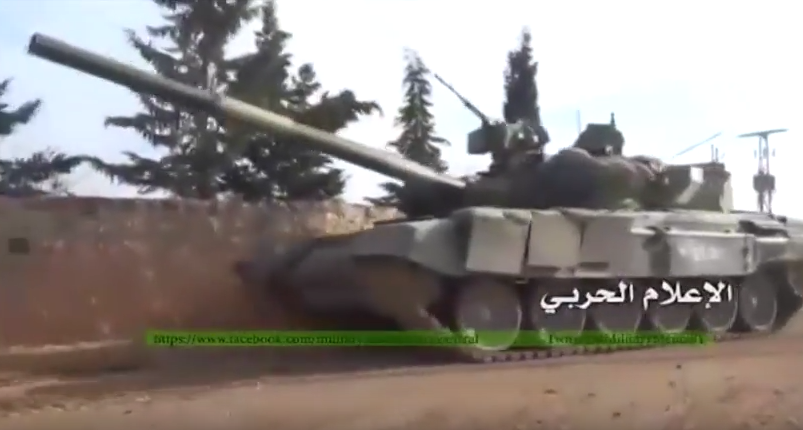 دبابه T-90 الروسيه تظهر لاول مره في سوريا !! CaO3pc2UAAAe6Ej