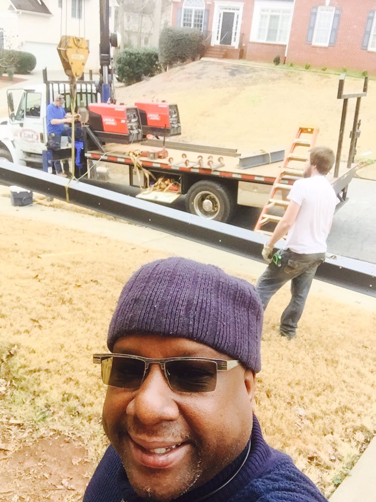 Day 2 A lean mean piece of still going up in the basement for support. Getting prepped for some serious parties!!!