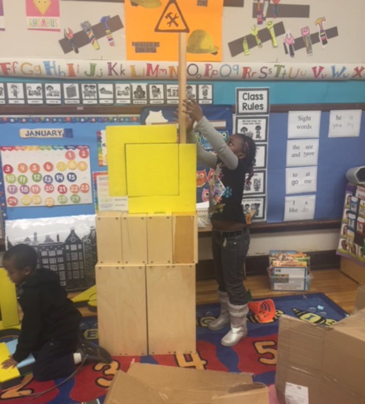 Look I made a tower! #buildingstudy #prek <a href="/TiltonSTEM/">Tilton Elementary</a>