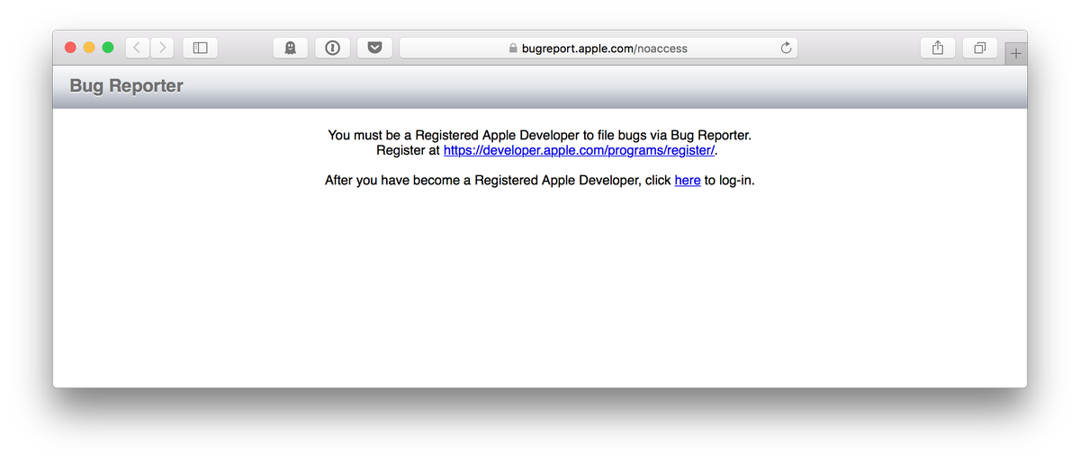 wtfxcode's tweet image. I put a “Report Bug” button in for when SourceKitService crashes.
(Joke’s on you!)