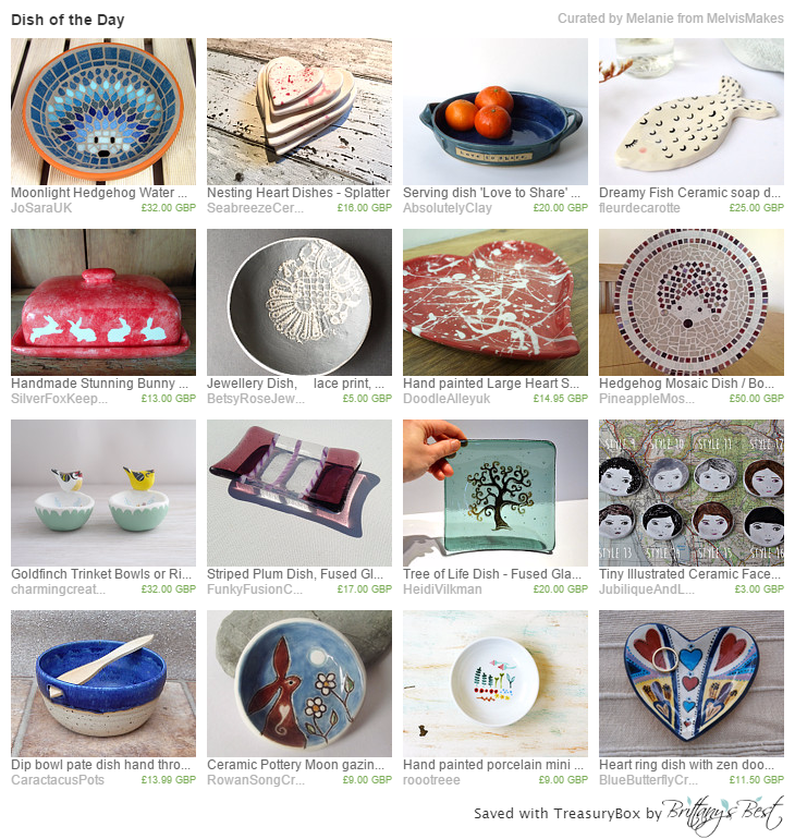 MelvisMakes's tweet photo. Dish of the Day Treasury by Melanie https://t.co/aV2oshaLsj via @Etsy #TreasuryTuesday #DishoftheDay #FebruaryFinds https://t.co/QpC8BnULrr