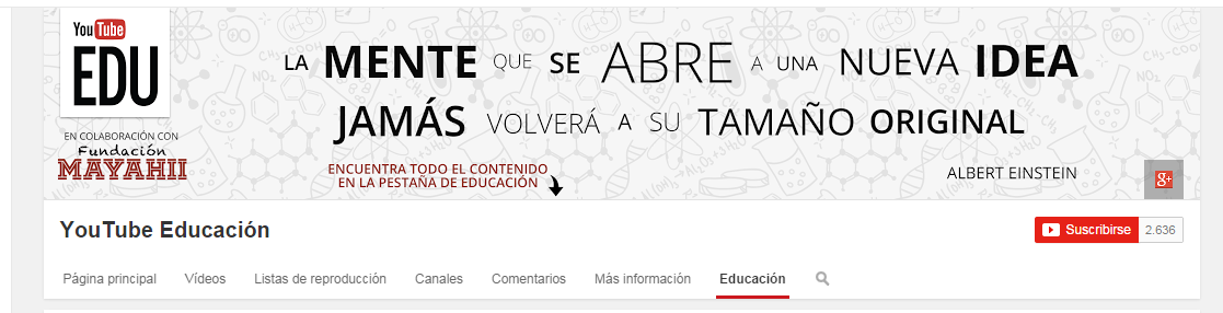 Docente2punto0's tweet photo. Youtube lanza un canal educativo en español https://t.co/FTAiHp6xfr https://t.co/zKhpTrkFyE