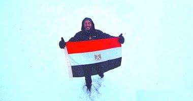 shereen1122's tweet photo. نجح الرحالة المصرى أحمد حجاجوفيتش 
فى رفع العلم المصرى بالقطب الشمالى للمرة الثالثة، فى أبعد نقطة فى القطب الشمالى https://t.co/BzGXwkPTcx