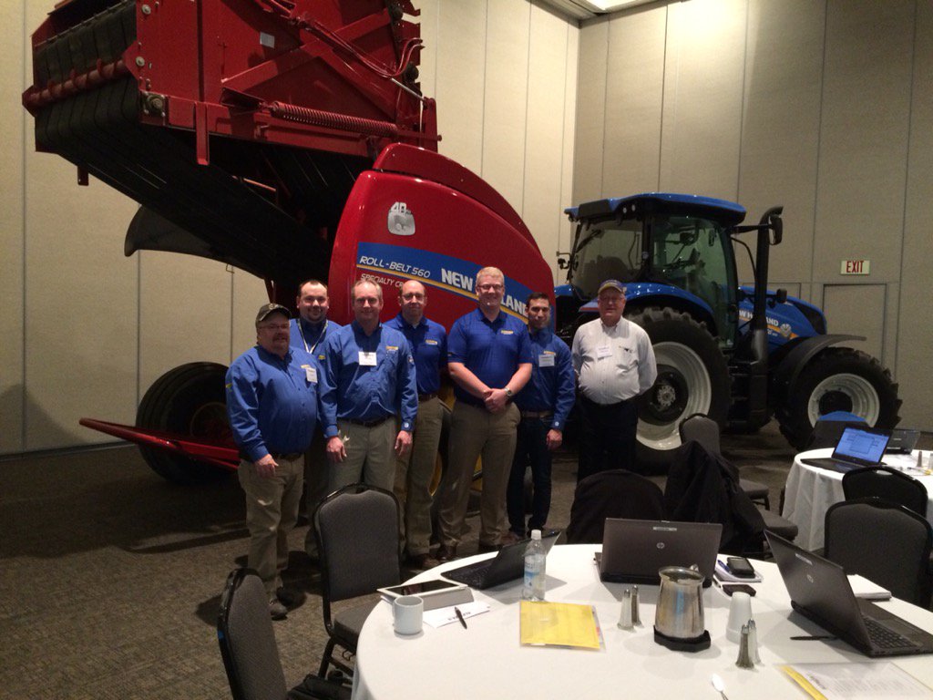 Ponderosa_Luke's tweet image. Midwest Region for @NHAgriculture is attending the #alfalfau conference today.  T6 #autocommand and RB560 represent.