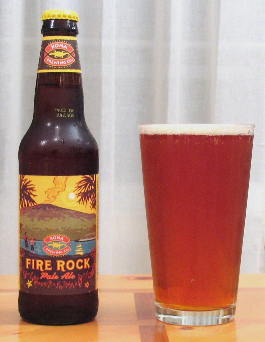 Our “Craft Beer of the Week” – Kona Fire Rock Pale Ale by Kona Brewing Company - come and try it!