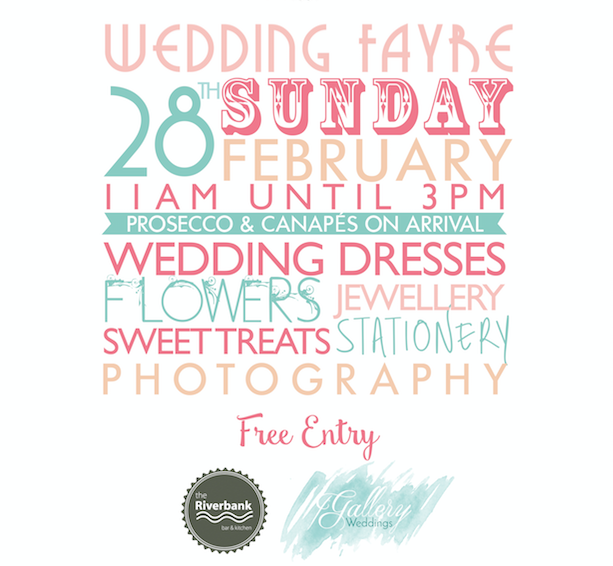 #Spring #Wedding Fayre @Riverbank_Notts <a href="/TheGalleryFR/">The Gallery</a> ow.ly/XQdpV #Westbridgford #Nottingham #ng2