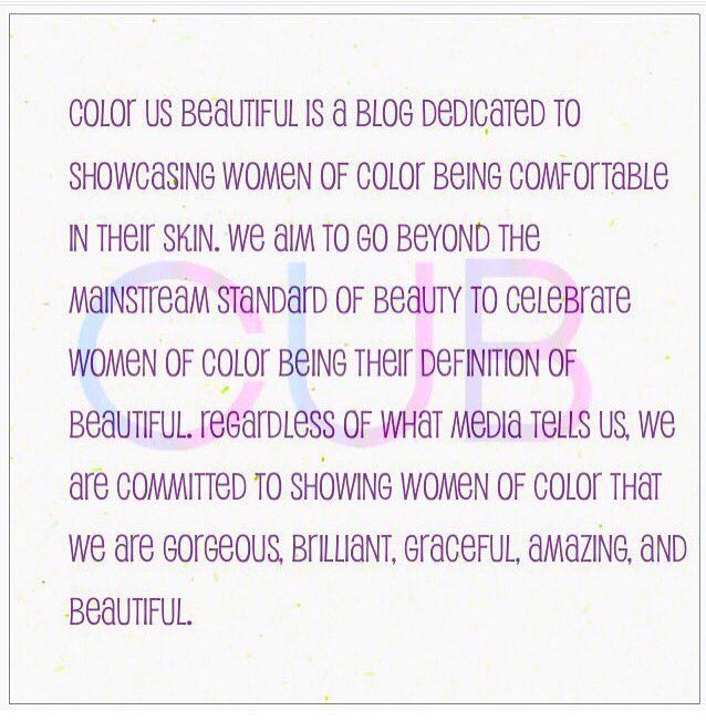 Glamazon1026's tweet photo. @ReignOfApril it's not a business, but I have an IG blog @ColorUsBeautiful. Tag #ColorUsBeautiful to be featured. https://t.co/N5JmPo7y9e