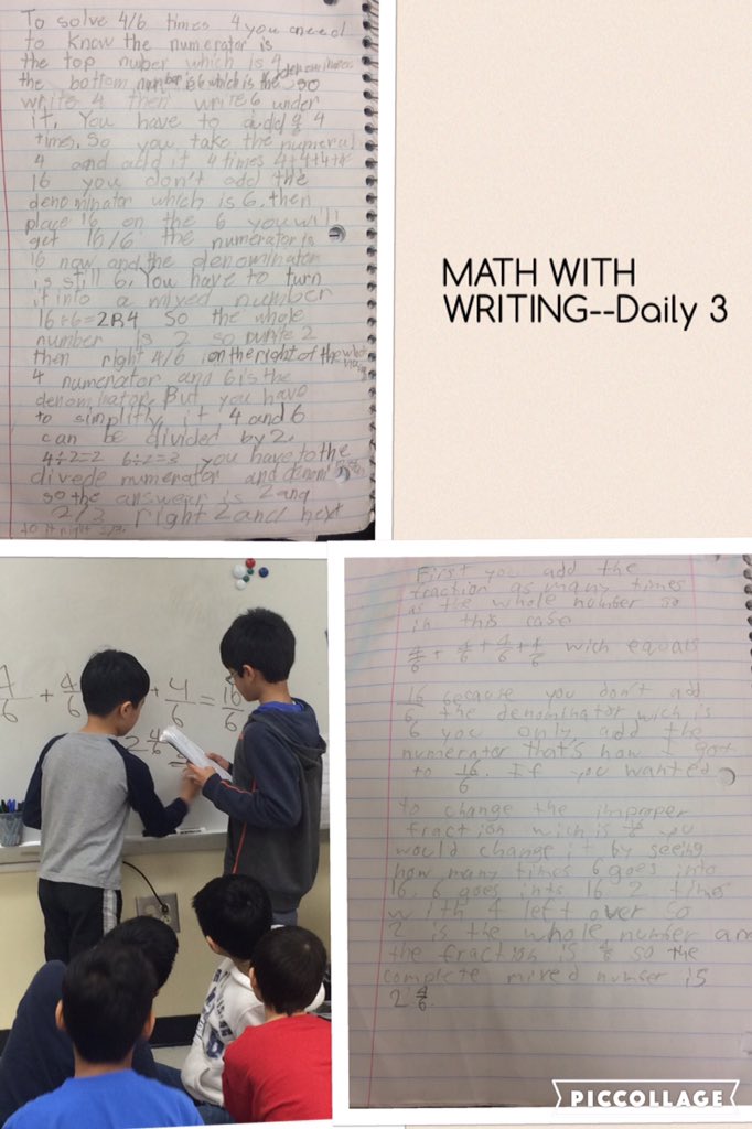 Explaining our thinking process in math is crucial! Using specific steps help teach others. These kiddos rock it!