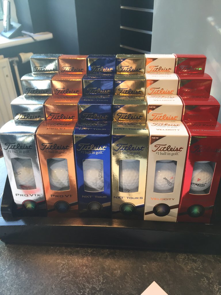 DanOConnorGolf's tweet photo. The new @Titleist golf balls in for 2016 #1BallinGolf #ChoosePerformance https://t.co/RH4CEmzm1o