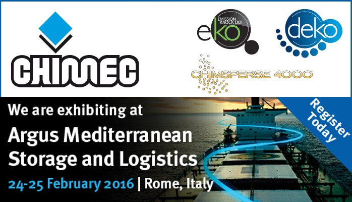 Chimec_official's tweet photo. Joining the Argus Mediterranean Storage and Logistic? Visit our stand to learn more on our innovative technologies! https://t.co/Kox7hMr5Gh