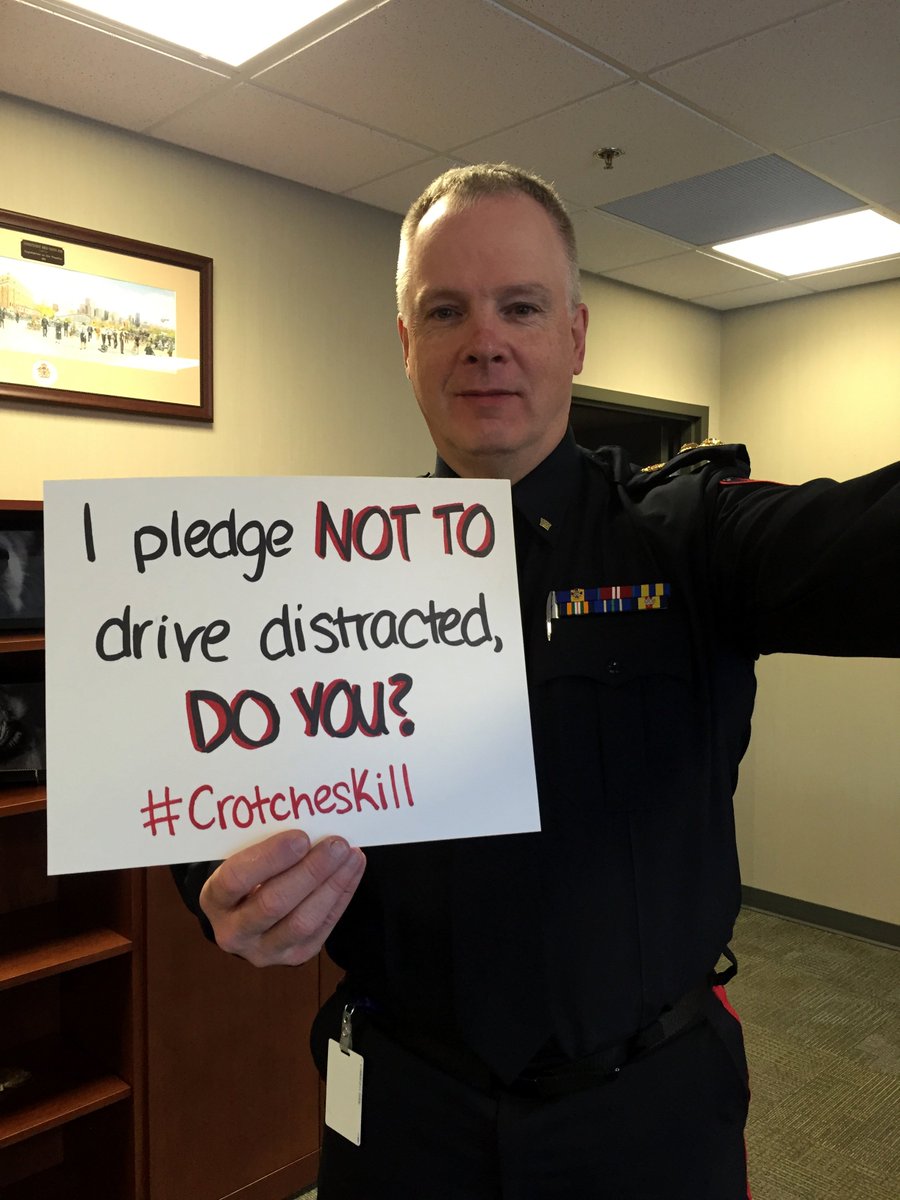 CalgaryPolice's tweet photo. Chief Chaffin took the #CrotchesKill pledge. Will @Nenshi &amp; @CityofCalgary Fire Chief ? RT https://t.co/3Ktbqtrhza https://t.co/5gmDM9oqX6