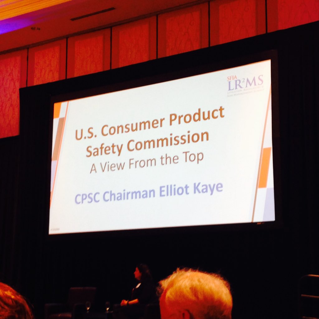 akcarpenetti's tweet photo. @USLacrosse at @TheSFIA #LR2MS mtg hearing @USCPSC Chairman & @FTC Director talk product safety. #buyer beware https://t.co/sKXA2vyYYF