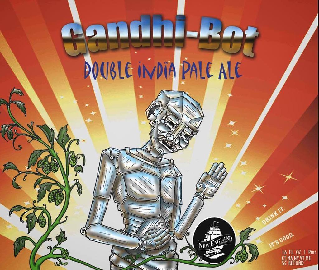 GManGreenwich's tweet photo. Tomorrow for #nebcowednesday we're tapping a @newenglandbrewing #g-bot aka #gandhibot #ipa… https://t.co/QRYGS36XF7 https://t.co/g2PMCB5nRI