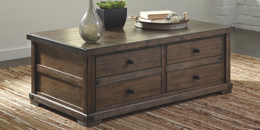 AshleyHomeStore's tweet photo. Got stuff? The #Zenfield coffee table gives you ample #storage with style to spare: https://t.co/mT3dxJAVGt https://t.co/9zSC5uQ6RW