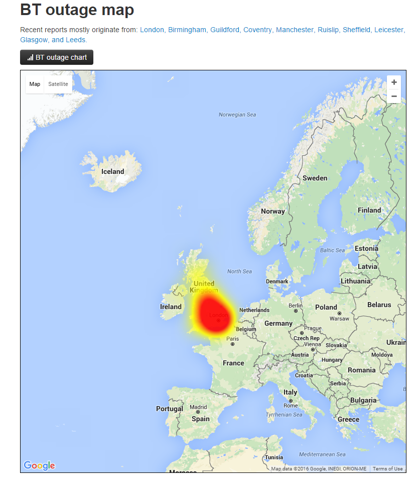 AngusPhillipson's tweet photo. BT service map @downdetector @BTcare #BTdown oops.... https://t.co/LAze9W1taZ