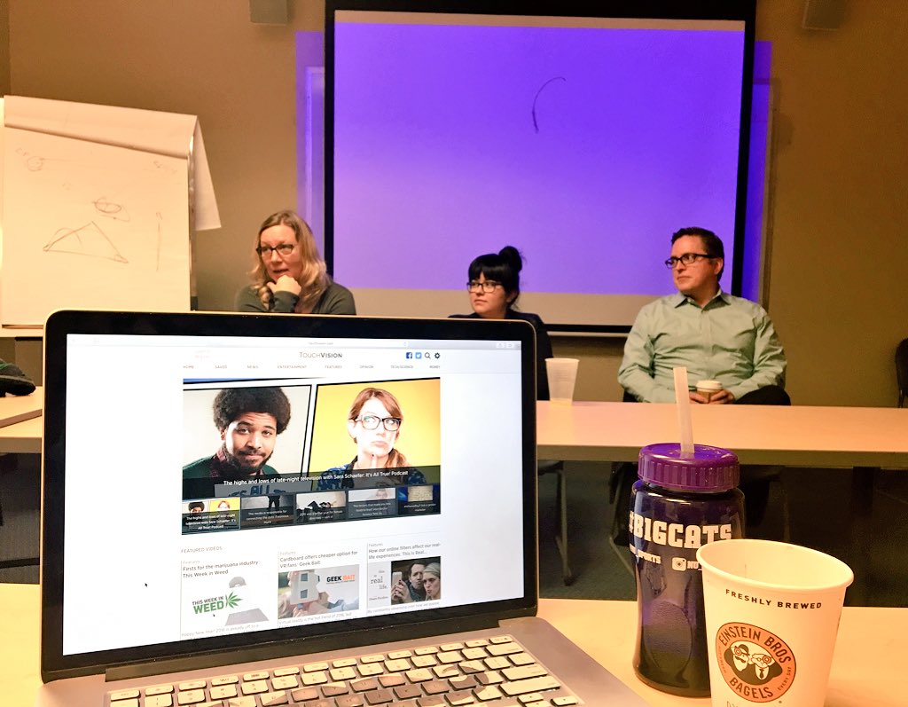 poroma9215's tweet photo. Day 3 - challenges of a startup - learning from #Touchvision #medillexplores #lifeatMedill @MedillSchool #newmedia https://t.co/RJOdklwPdG