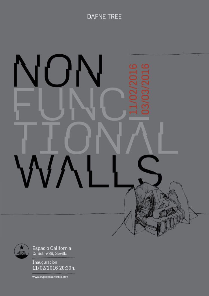 dafnetree's tweet photo. Non Functional Walls / Inauguración 11 / 2 / 16 @EspacioCA #nonfunctionalwalls   #graffiti #dafnetree #streetart https://t.co/v4e6YO7f9F